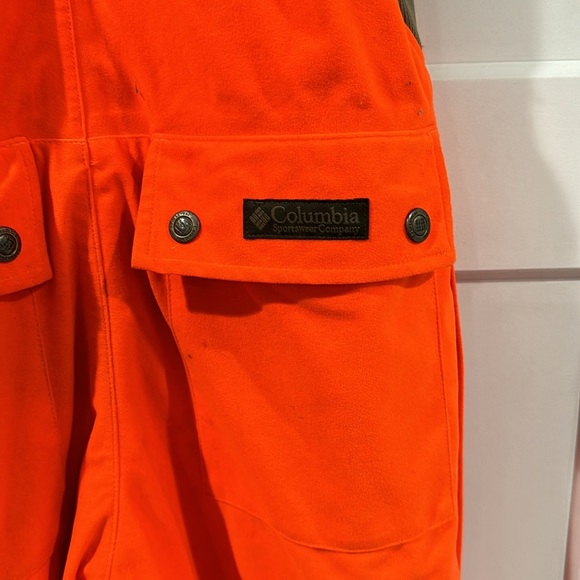 Columbia sportsware long coveralls hunting orange size S - Picture 9 of 13